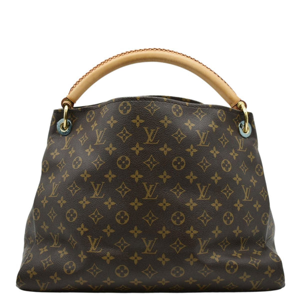 LOUIS VUITTON Artsy MM Monogram Canvas Hobo Bag Brown