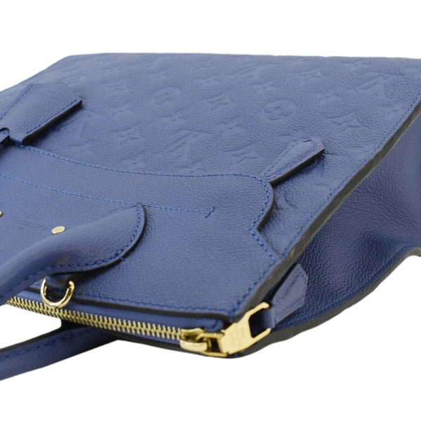 LOUIS VUITTON Pont Neuf MM Empreinte Leather Tote Shoulder Bag Blue