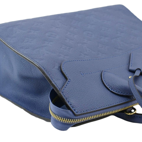 LOUIS VUITTON Pont Neuf MM Empreinte Leather Tote Shoulder Bag Blue