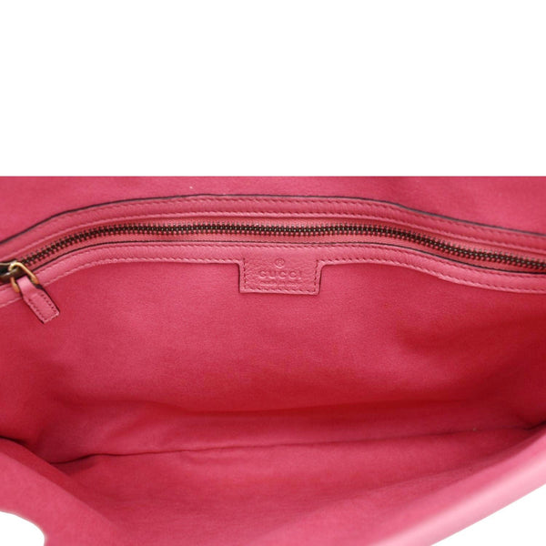 GUCCI Aphrodite Medium Leather Shoulder Bag Dusty Pink 726274