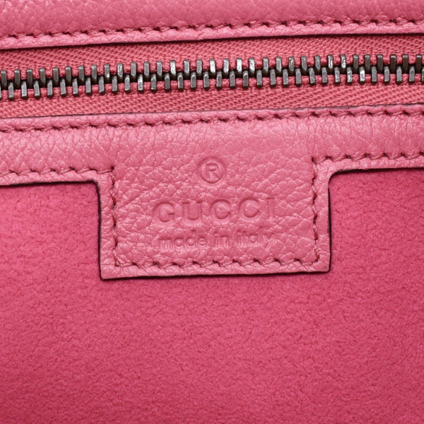 GUCCI Aphrodite Medium Leather Shoulder Bag Dusty Pink 726274