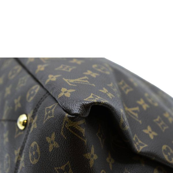 LOUIS VUITTON Artsy MM Monogram Canvas Hobo Bag Brown