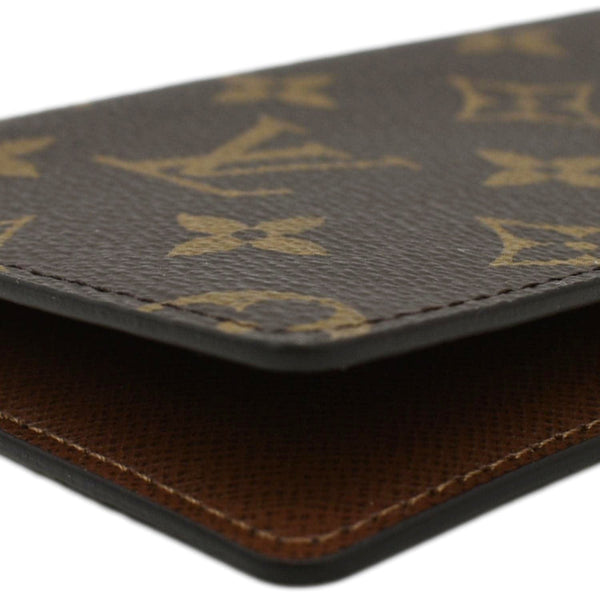 LOUIS VUITTON Pocket Agenda Cover Monogram Canvas Bifold Wallet Brown