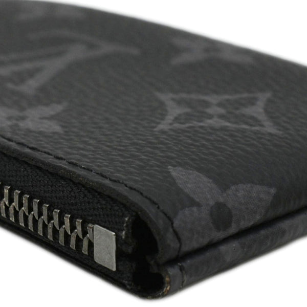 LOUIS VUITTON Monogram Reverse Eclipse Key Pouch Black