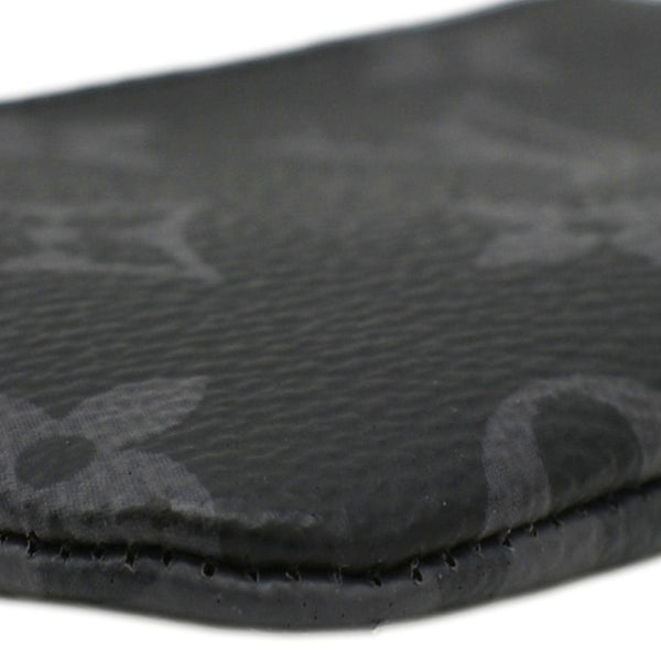 LOUIS VUITTON Monogram Reverse Eclipse Key Pouch Black