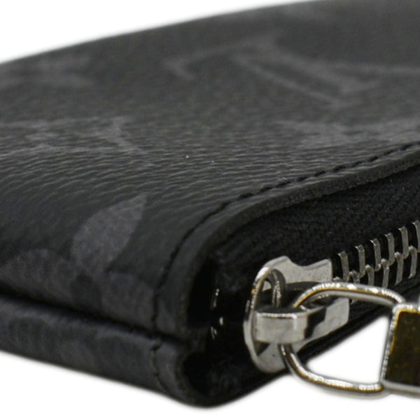 LOUIS VUITTON Monogram Reverse Eclipse Key Pouch Black