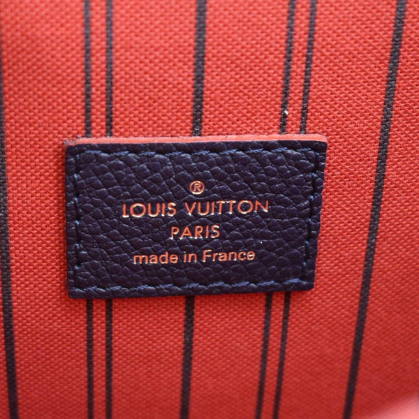 LOUIS VUITTON Metis Pochette Empreinte Leather Crossbody Bag Navy Blue