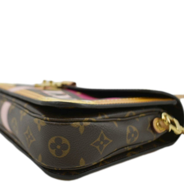 LOUIS VUITTON Summer Trunk Metis Pochette Monogram Canvas Crossbody Bag Brown