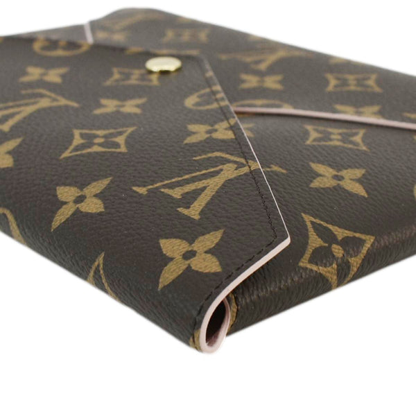 LOUIS VUITTON Kirigami Pochette Large Monogram Canvas Clutch Rose Ballerine