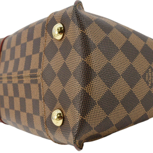 LOUIS VUITTON Caissa PM Damier Ebene Tote Bag Brown