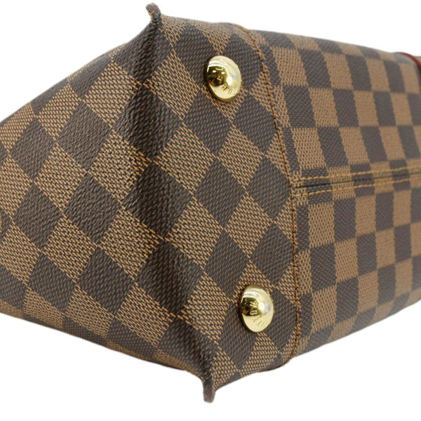 LOUIS VUITTON Caissa PM Damier Ebene Tote Bag Brown