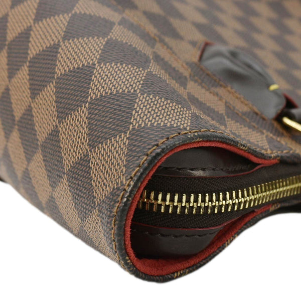 LOUIS VUITTON Caissa PM Damier Ebene Tote Bag Brown