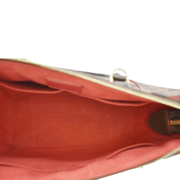 LOUIS VUITTON Caissa PM Damier Ebene Tote Bag Brown