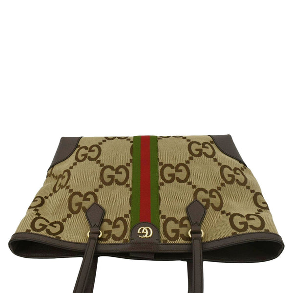 GUCCI Ophidia Jumbo GG Supreme Canvas Tote Bag Beige 631685