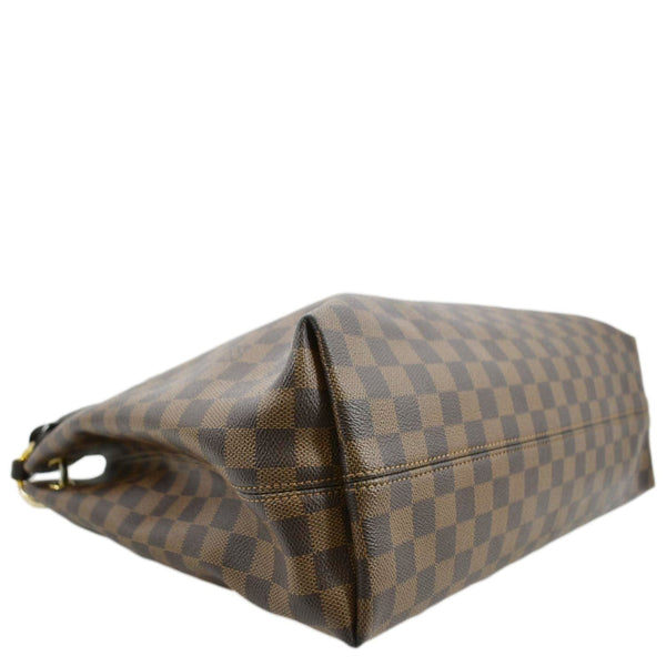 LOUIS VUITTON Graceful MM Damier Ebene Shoulder Bag Brown