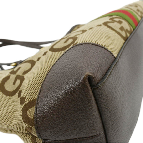 GUCCI Ophidia Jumbo GG Supreme Canvas Tote Bag Beige 631685