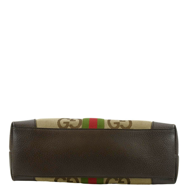 GUCCI Ophidia Jumbo GG Supreme Canvas Tote Bag Beige 631685