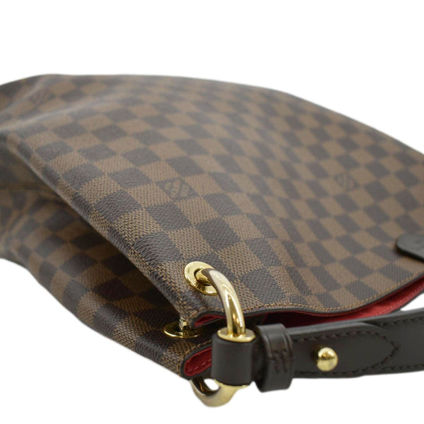 LOUIS VUITTON Graceful MM Damier Ebene Shoulder Bag Brown