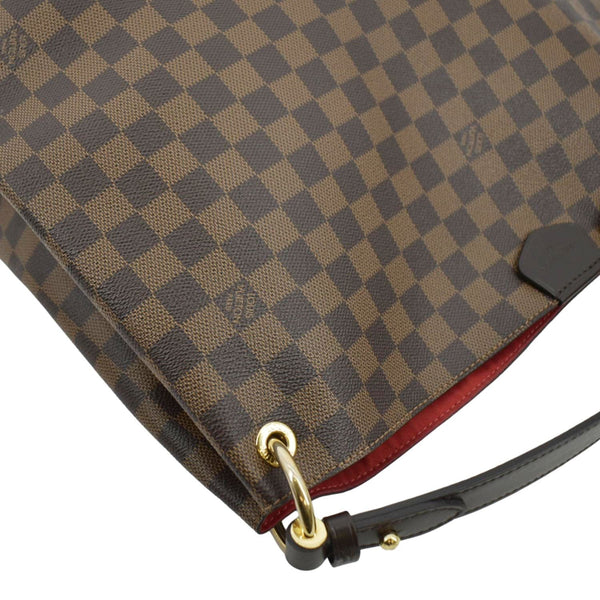 LOUIS VUITTON Graceful MM Damier Ebene Shoulder Bag Brown