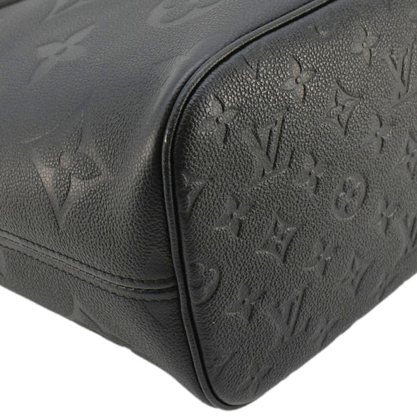LOUIS VUITTON Neverfull MM Empreinte Leather Tote Shoulder Bag Black