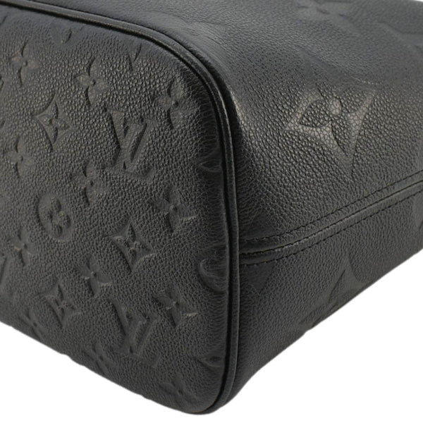 LOUIS VUITTON Neverfull MM Empreinte Leather Tote Shoulder Bag Black