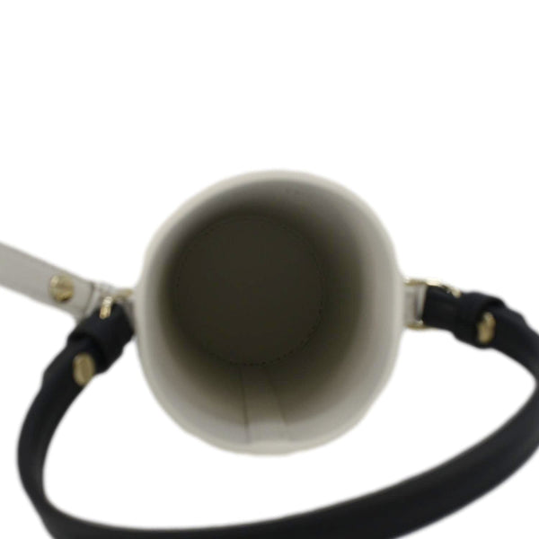 Christian Dior Vibe Bottle Holder Printed Leather Crossbody Bag White