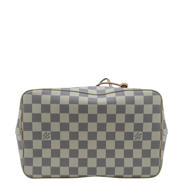 LOUIS VUITTON Neonoe Braided Handle Damier Azur Crossbody Bag White