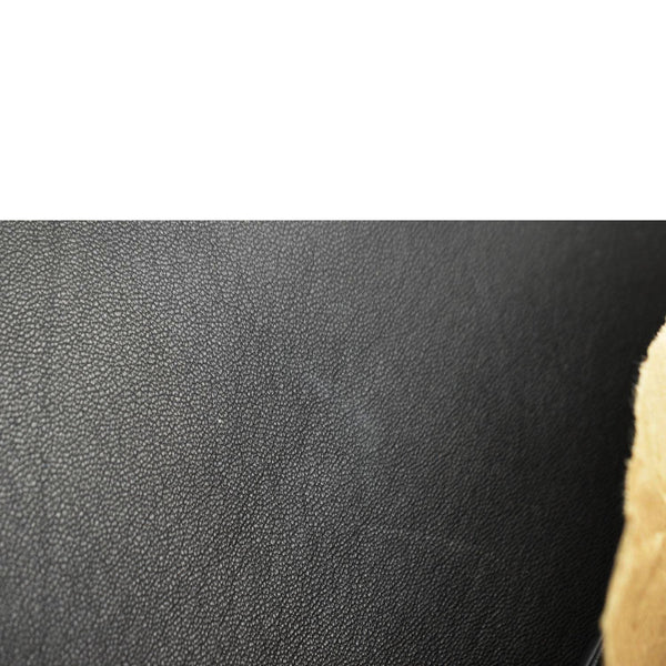 VERSACE Medusa Leather Chain Clutch Bag Black