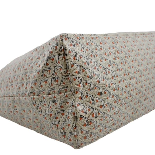 GOYARD Saint Louis Claire Voie GM Canvas Tote Shoulder Bag White