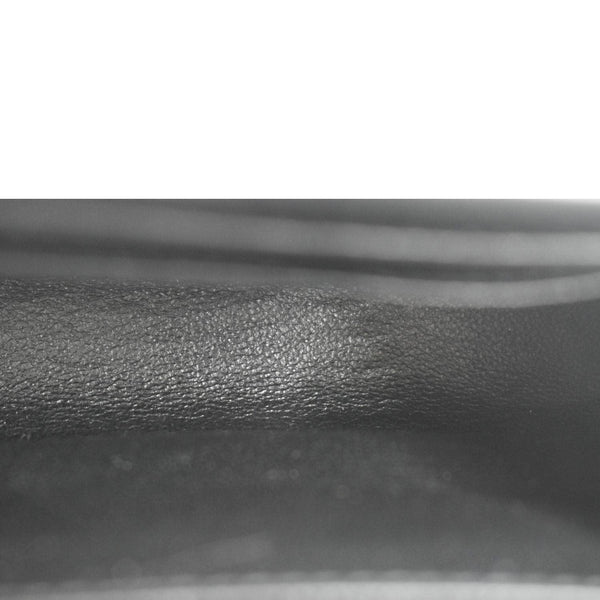 YVES SAINT LAURENT Kate Crocodile Embossed Leather Belt Bag Black