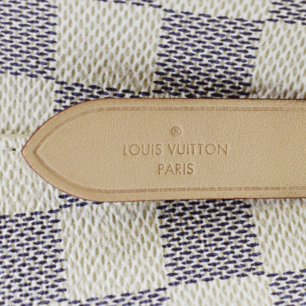 LOUIS VUITTON Neonoe Braided Handle Damier Azur Crossbody Bag White