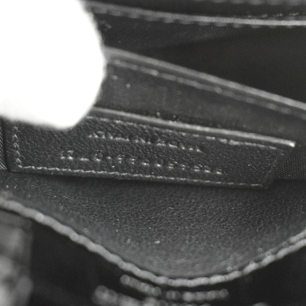 YVES SAINT LAURENT Kate Crocodile Embossed Leather Belt Bag Black