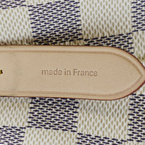 LOUIS VUITTON Neonoe Braided Handle Damier Azur Crossbody Bag White