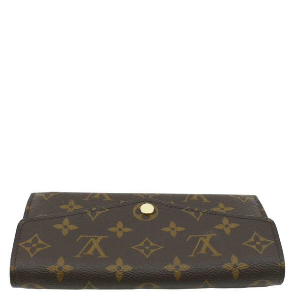 LOUIS VUITTON Sarah Monogram Canvas Wallet Brown