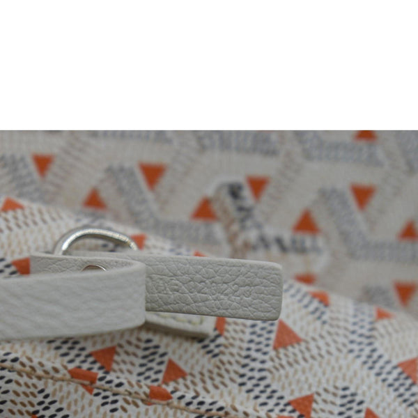 GOYARD Saint Louis Claire Voie GM Canvas Tote Shoulder Bag White