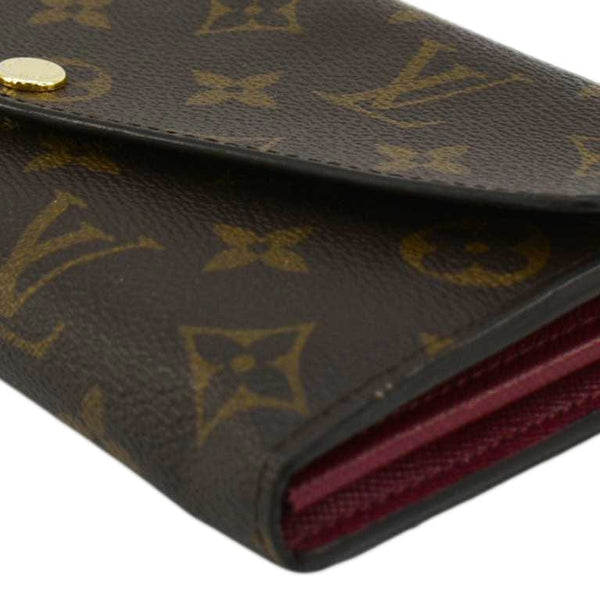 LOUIS VUITTON Sarah Monogram Canvas Wallet Brown