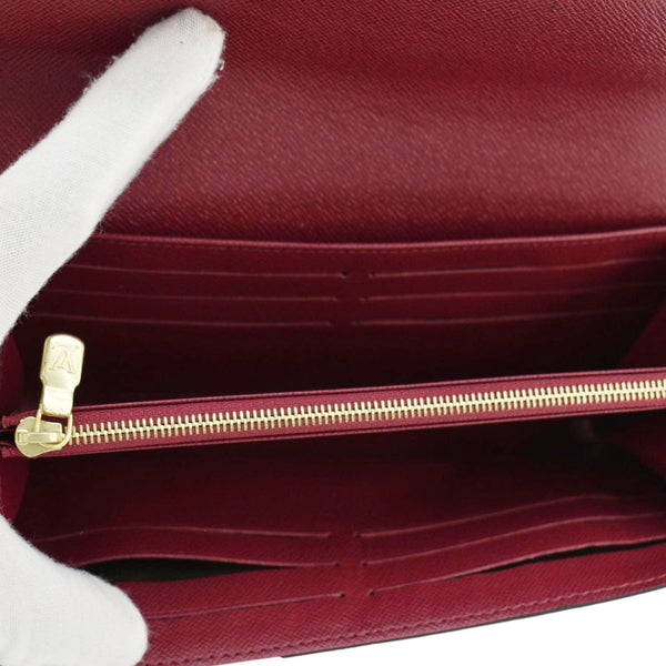 LOUIS VUITTON Sarah Monogram Canvas Wallet Brown