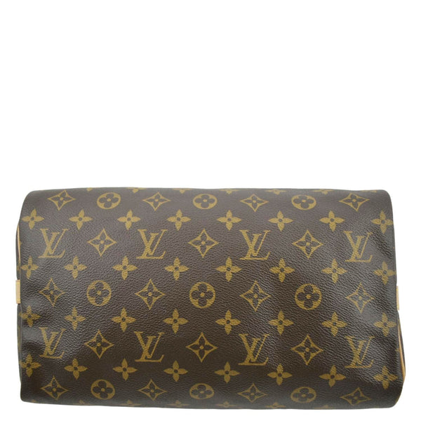 LOUIS VUITTON Speedy 30 Bandouliere Monogram Canvas Shoulder Bag Brown