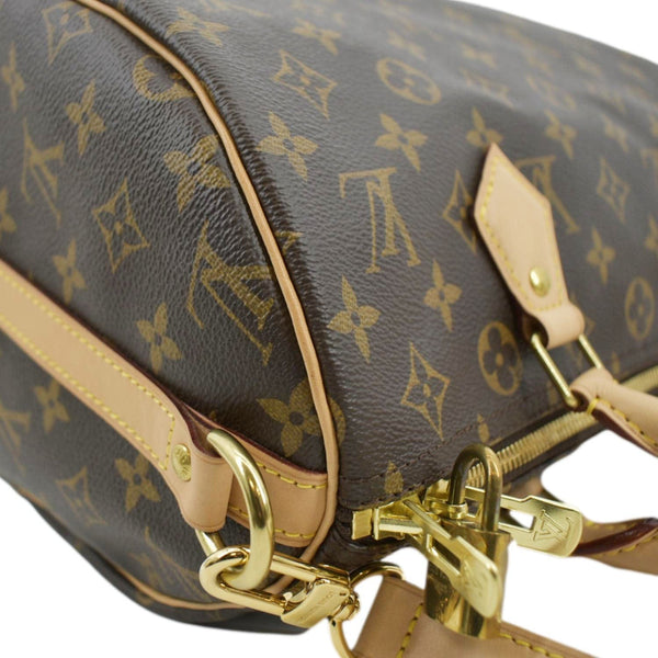 LOUIS VUITTON Speedy 30 Bandouliere Monogram Canvas Shoulder Bag Brown