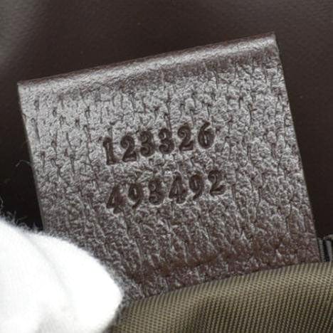 GUCCI Diaper GG Supreme Monogram Canvas Shoulder Bag Beige 123326