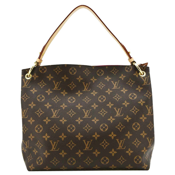 LOUIS VUITTON Graceful PM Monogram Canvas Brown Shoulder Bag back look
