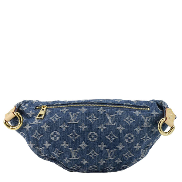 LOUIS VUITTON High Rise Monogram Denim Bumbag Blue