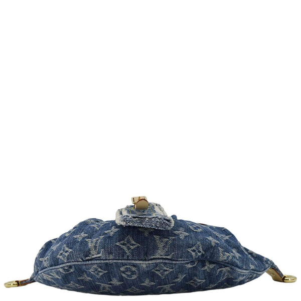 LOUIS VUITTON High Rise Monogram Denim Bumbag Blue