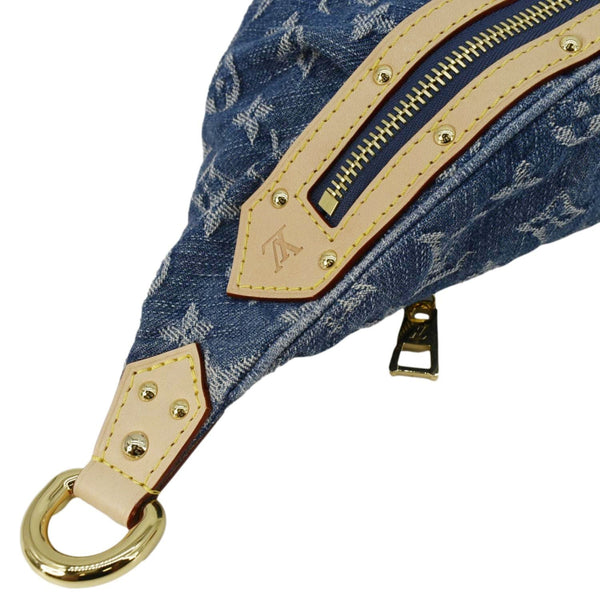 LOUIS VUITTON High Rise Monogram Denim Bumbag Blue