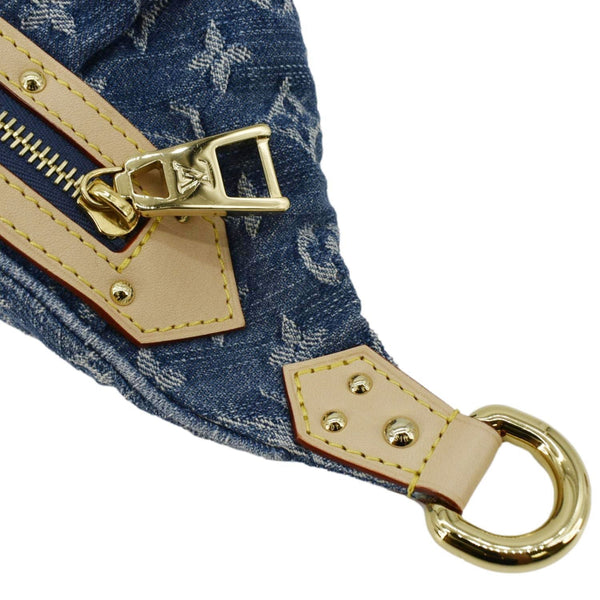 LOUIS VUITTON High Rise Monogram Denim Bumbag Blue