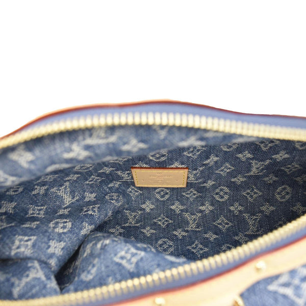LOUIS VUITTON High Rise Monogram Denim Bumbag Blue