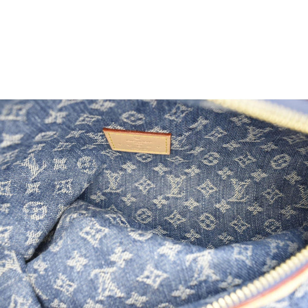 LOUIS VUITTON High Rise Monogram Denim Bumbag Blue