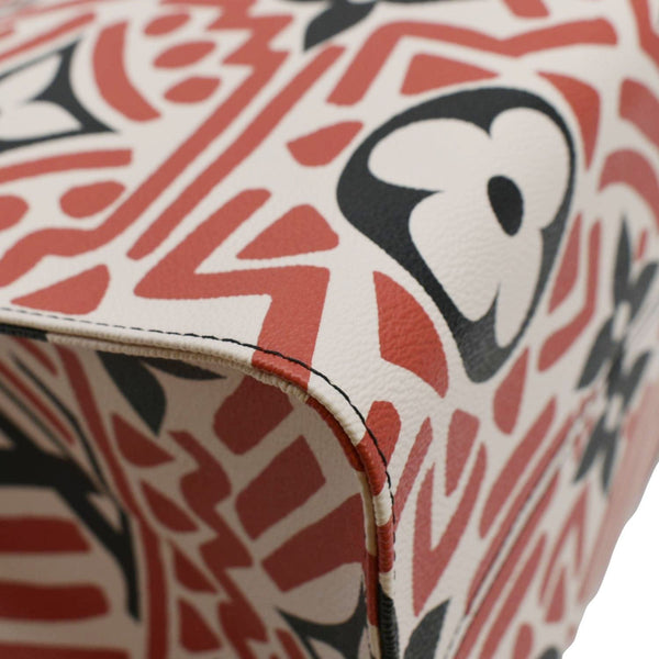 LOUIS VUITTON Onthego GM Crafty Monogram Giant Canvas Shoulder Bag Red