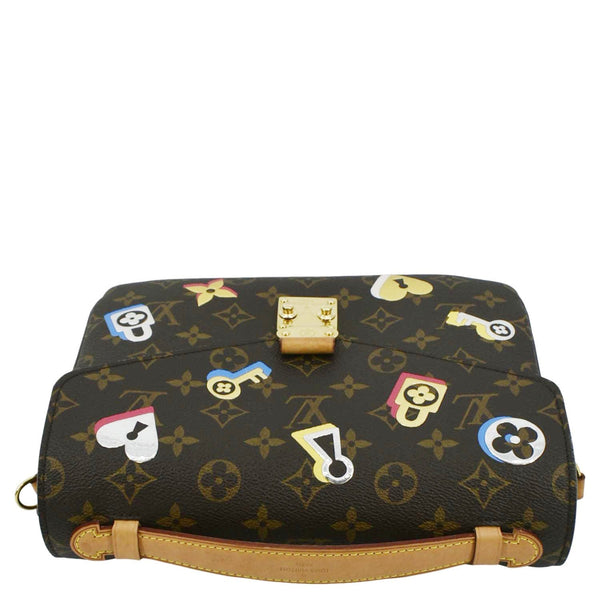 LOUIS VUITTON Lovelock Metis Pochette Patches Monogram Canvas Crossbody Bag Brown