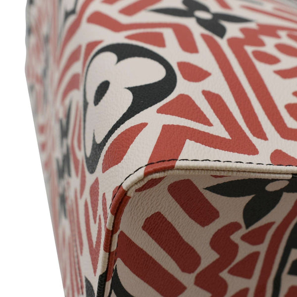 LOUIS VUITTON Onthego GM Crafty Monogram Giant Canvas Shoulder Bag Red